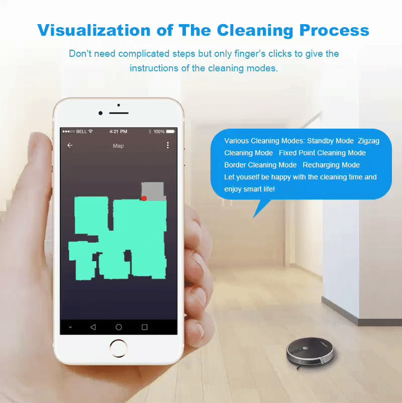 Emza™Smart Robotic Vacuum Cleaner
