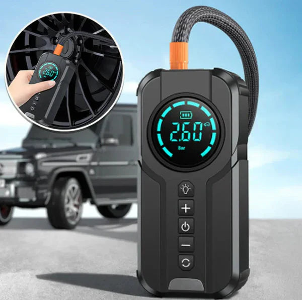 Emza™Jump Starter With Air Pump هيكساليفينغ™ جهاز تشغيل البطارية مع منفاخ هواء