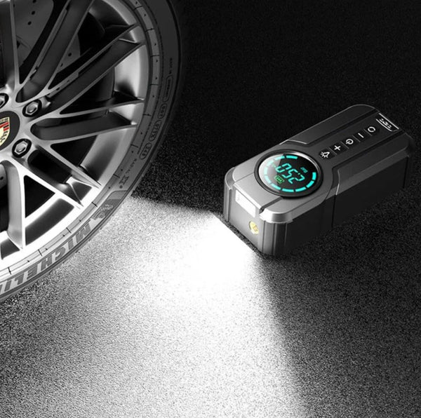 Emza™Jump Starter With Air Pump هيكساليفينغ™ جهاز تشغيل البطارية مع منفاخ هواء