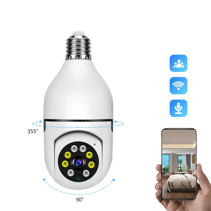 Emza™ Night Vision Wireless Bulb Camera