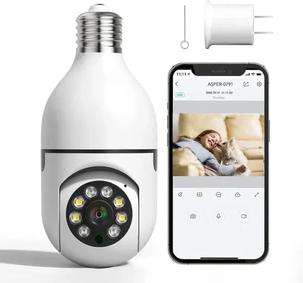 Emza™ Night Vision Wireless Bulb Camera